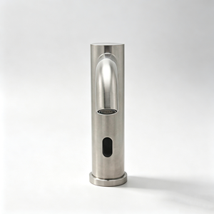 Mitigeur de lavabo infrarouge automatique sans contact à montage sur plan, finition polie en acier inoxydable 304, moderne, à trou unique - Product Image 1