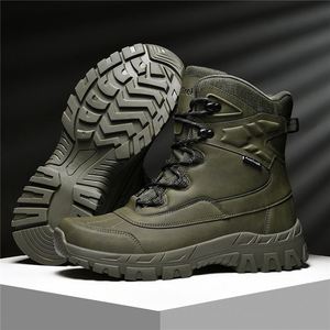 Botas Tácticas para Hombre Directo de Fábrica, Botas de Senderismo para Exteriores con Suelas Gruesas, Botas Tácticas Impermeables para Hombre - Product Image 2