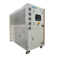 Refroidisseur d'eau industriel refroidi par air Jamson Honeywell R290/R32/R22/R410A/R134A/R407C/R404A, système 25HP 75KW de puissance de refroidissement