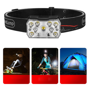 Linterna Frontal con 9 Luces LED, Batería Recargable, Carga Tipo C, Luz para Camping con Función de Atenuación - Product Image 5