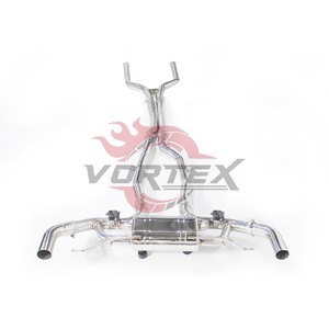 Vortex Mirror Polished SS304 Stainless Valved Catback <b>Exhaust</b> For Benz GLC63 AMG 4.0T 2016-2023 Performance SUV Muffler Assembly - Product Image 1