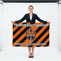 Drapeaux de célébration personnalisés en polyester de qualité supérieure pour fête de retraite, impression numérique couleur, vente en gros, résistants à la déchirure