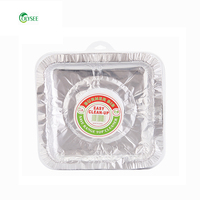 Revêtement de bavoir en aluminium, rouleau de cuisine jetable, pièces, carré, adapté aux fourneaux