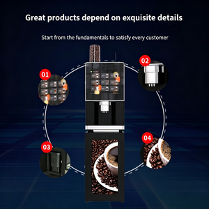 Distributore Automatico di Caffè <span class=keywords><strong>da</strong></span> Tavolo Commerciale, Macchina per Espresso e Latte con Grande Schermo Touch, OEM ODM - Product Image 5