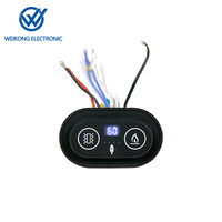 Interrupteur à commande par bouton Weikong USB-C 5V/12V IP65 2A à température contrôlée pour coussin chauffant de massage à domicile ou au bureau