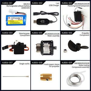 Juguete de agua con control remoto de fábrica, modelo náutico, accesorios de yate de alta velocidad, accesorio para barcos marinos, piezas de remolque de barcos - Product Image 3