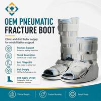 Attelle orthopédique courte pour la rééducation des blessures de l'avant-pied et du milieu du pied et après une chirurgie des ligaments