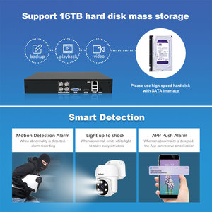 نظام كاميرات أمان منزلية من سريهوم بـ<span class=keywords><strong>4</strong></span> قنوات مع جهاز تسجيل XVR وكاميرات IP ذكية داخلية وخارجية بدقة 5 ميجابكسل تدعم الرؤية الليلية بالألوان الكاملة - Product Image 6