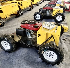 Xách tay bánh 190cc xăng điện bắt đầu điều khiển từ xa Máy cắt cỏ công nghiệp cấp nhỏ robot 4 thì động cơ - Product Image 3