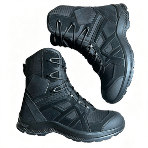 SFA1 Men <b>Black</b> Tactical <b>Boots</b> Waterproof Outdoor <b>Work</b> Hiking <b>Boot</b> All Seasons PU Leather Construction - Product Image 1