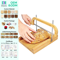 Trancheuse à pain au levain BH réglable sur 8 épaisseurs différentes avec couteau à pain amélioré pour gâteaux, sandwichs et toasts