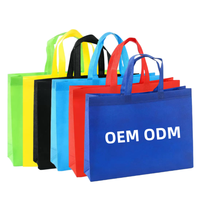 Bolsa de Mano al por Mayor de Alta Calidad, Tejido Laminado No Tejido con Logotipo Personalizado, Reutilizable para Compras, Abarrotes, Zapatos y Embalaje
