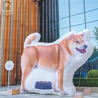 Mascotte de chien gonflable géante personnalisée avec logo, chien réaliste, accessoire pour magasin d'animaux/promotion en centre commercial/événement sur le thème des animaux