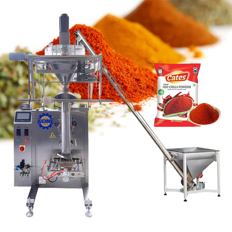 Emballage remplissant de scellage vertical automatique machine à emballer de sachet de 1 Kg d'épices en poudre alimentaire en poudre