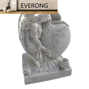 Stèles funéraires en granit personnalisées de style américain moderne, pierres tombales et monuments polies et sculptées - Product Image 5