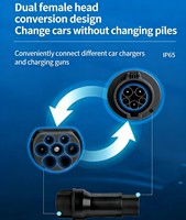 Adaptateur de charge EV portable Type 2 vers GBT, convertisseur de prise EV triphasé IEC 62196 vers GB/T, pour la compatibilité avec les bornes de recharge publiques