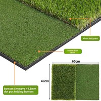 FDFIT Bestseller Tapis de golf en plastique pour l'entraînement du swing en intérieur/extérieur ; Tapis de chipping personnel pour gazon court et long