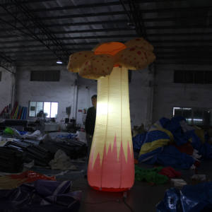 Gran lámpara de flor de sol inflable interactiva automática abrir cerrar calle efecto floreciente belleza Petunia para paseos en parque de atracciones - Product Image 4