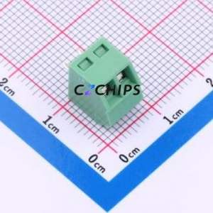 MX127S-3.5-02P-GN01-Cu-Y-A Screw Terminal Block Through hole Component (THT),P=3.5mm Connector 1x2P 3.5mm Green Through Hole - Product Image 1