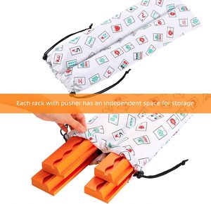 Soporte Magnético Acrílico Pintado Premium para Fichas de Mahjong, Juego de 4 con Empujadores, Duradero, Ecológico, Regalo para Jugadores - Product Image 2