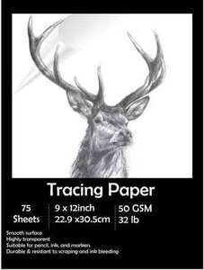 Papel de Calco 17g 22g 40g 100g, Papel Vitela Translúcido de Alta Transparencia para Lápiz, Tinta, Arte, Calco y Embalaje de Regalos - Product Image 5