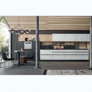 Meubles de cuisine européens modernes avec design ouvert, mélamine et accessoires d'évier, ustensiles de cuisine complets pour appartements urbains - Product Image 6