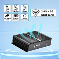 PC Industri AS i7 Generasi ke-8 16GB DDR4+1TB NVMe SSD Layar Ganda 2xCOM RS232 LAN Komputer Mini Tanpa Kipas Senyap