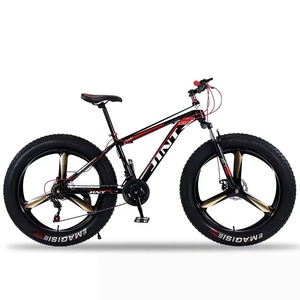 Bicicleta de Nieve Personalizada de Fábrica con Llantas Gruesas, Amortiguación, <span class=keywords><strong>Horquilla</strong></span> de Suspensión de 4.0 Pulgadas de Ancho, Frenos de Disco Dobles y Cuadro de Acero de Alto Carbono - Product Image 4