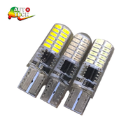 Ampoule LED T10 GB COB SMD Canbus pour feux arrière de voiture 12V, blanc naturel, clignotant stroboscopique, gel de silicone, pour plaque d'immatriculation