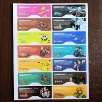 Autocollant coloré pour Nintendo Game Boy Advance SP GBA SP