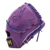 Gants de baseball brodés gratuits, couleur violette, en cuir de kip de haute qualité, gants de baseball et de softball personnalisés, Guante De Beisbol, mitaines de baseball