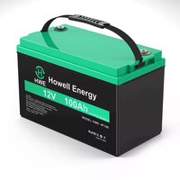 Batterie Lifepo4 HWE personnalisée à cycle de vie long, rechargeable, 12,8 V, 20 Ah, 50 Ah, 100 Ah, 5 kWh, empilable, IP65, tout-en-un, hors réseau, HW-4F100