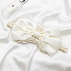 Venta caliente dulce y lindo diseño <span class=keywords><strong>de</strong></span> lazo grande máscara <span class=keywords><strong>de</strong></span> ojo <span class=keywords><strong>de</strong></span> seda Blackout Sleep Eye Mask transpirable <span class=keywords><strong>niñas</strong></span> máscara <span class=keywords><strong>de</strong></span> ojo <span class=keywords><strong>de</strong></span> viaje - Product Image 2