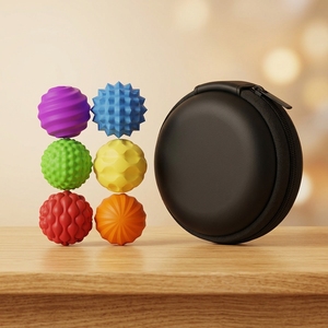 Bolas Magnéticas Sensoriales de Silicona para Niños, Juguete para Aliviar el Estrés, Bola Texturizada Colorida para Apretar, Juguete Educativo - Product Image 1