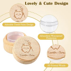 Boîte à <span class=keywords><strong>dents</strong></span> <span class=keywords><strong>de</strong></span> <span class=keywords><strong>lait</strong></span> en bois personnalisée avec motif et logo, boîte <span class=keywords><strong>de</strong></span> rangement pour souvenirs <span class=keywords><strong>de</strong></span> <span class=keywords><strong>dents</strong></span> <span class=keywords><strong>de</strong></span> <span class=keywords><strong>lait</strong></span> pour enfants - Product Image 5