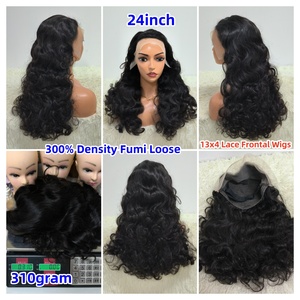 วิกผม Letsfly ความหนาแน่น 300% แบบไม่ต้องใช้กาว วิกผมหน้าผากลูกไม้ 13x4 ผมแท้แบบดิบ ฟูมิ ลอนคลื่นธรรมชาติ น้ำหนัก 320 กรัม ยาว 26 นิ้ว ผมแท้ 100% - Product Image 6