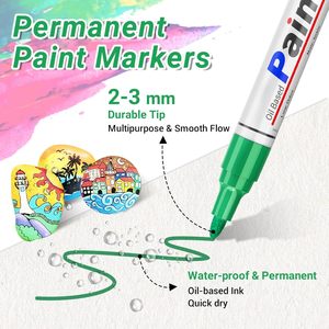 Hot Sale Factory Use Industrial Permanent Ink Graffiti Draw Art <b>for</b> Colour Sketch Tire <b>Paint</b> <b>Marker</b> Pen - Product Image 2