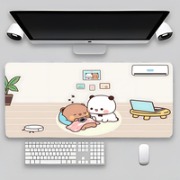 800x400mm Dudu et Bubu tapis de clavier tapis de bureau grand tapis de souris de jeu mignon tapis de souris GamerMat Table Mausepad tapis