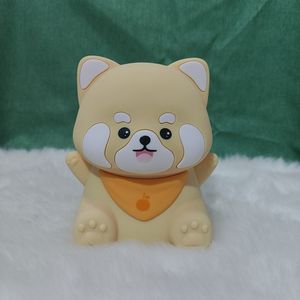 Lampe de nuit en silicone en forme de raton laveur rechargeable, lumière LED douce, lampe de chevet pour bébé, lampe de chambre d'enfant avec minuterie et 2 niveaux de luminosité - Product Image 5