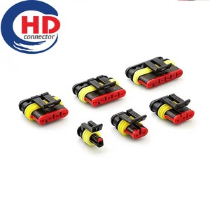 OEM 1 2 3 4 5 6 Pin Terminal Mobil Tahan Air Laki-laki Perempuan Kawat Harness Perakitan Auto Otomotif Kabel Konektor Listrik - Product Image 1
