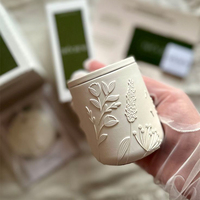 Vela Aromática AIKUN para Dormitorio o Spa, con Cera de Soya, Fragancia Relajante, en Frasco de Cerámica, para Tiendas de Regalos, Venta al Por Mayor, ODM