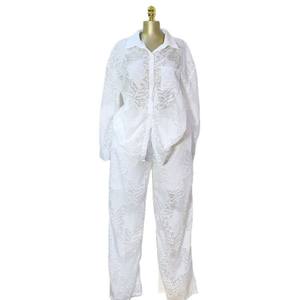 Camisa de manga larga con bolsillo de parche y estampado de solapa para mujer, conjunto de 2 piezas de pierna recta de cintura alta, moda Sehe - Product Image 5