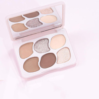 Palette de fards à paupières OEM 6 couleurs, pigment riche, résistante à l'eau, pour peaux foncées, effet naturel – Grande Vente