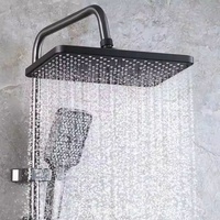 Robinet de salle de bain gris anthracite avec affichage numérique, 4 fonctions, jet d'ambiance, pulvérisation douce et douche pluie - Vente en gros