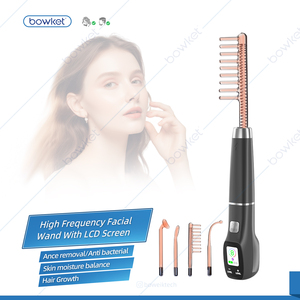 Bowekt 4 1 tần số cao đũa cầm tay da thắt chặt Máy điều trị mụn trứng cá mặt spa trị liệu tăng trưởng tóc mục tiêu khu vực đầu - Product Image 2