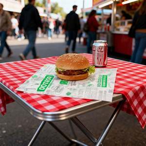 Papier ciré réutilisable anti-graisse pour emballage alimentaire, rouleaux de poulet, boulettes de riz, hamburgers, sandwichs, tapis de restaurant, conception de logo gratuite - Product Image 4