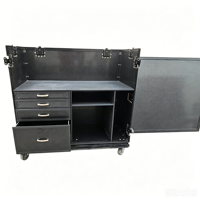 Valise de transport en aluminium personnalisée pour outils et ustensiles de cuisine, panier de rangement durable pour station à café avec support OEM