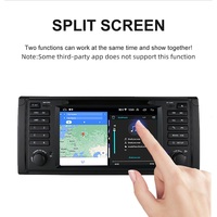 Lecteur DVD de voiture avec écran IPS 4 cœurs de 7 pouces, WIFI, GPS, Android 2 Din, autoradio pour BMW E53 1999-2006