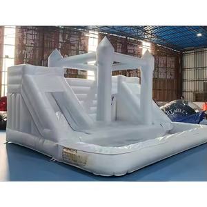 Château Gonflable Commercial Double Toboggan pour Mariages, en PVC Écologique, Utilisation Intérieure/Extérieure, pour Enfants - Grande Vente - Product Image 2