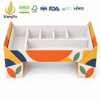 Boîte alimentaire compartimentée Xiangyu, plateau de service en carton personnalisé avec séparateurs pour frites, collations, sauces et repas traiteur